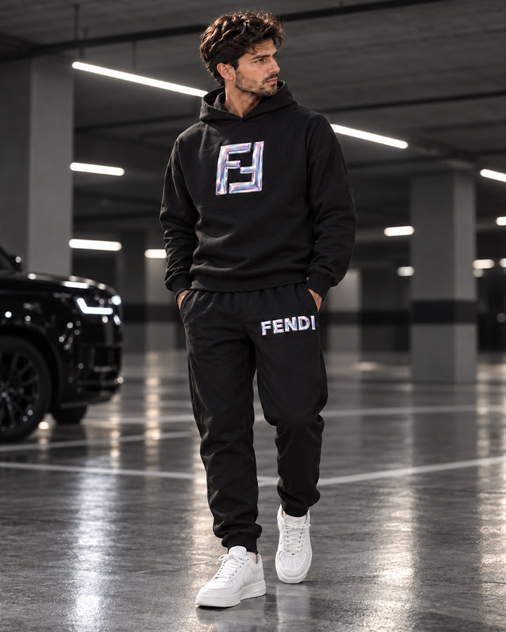 ست سویشرت شلوار مدل FENDI کد 6620