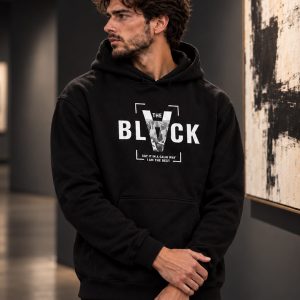 هودی مردانه مدل BLACK مدل THE کد6633