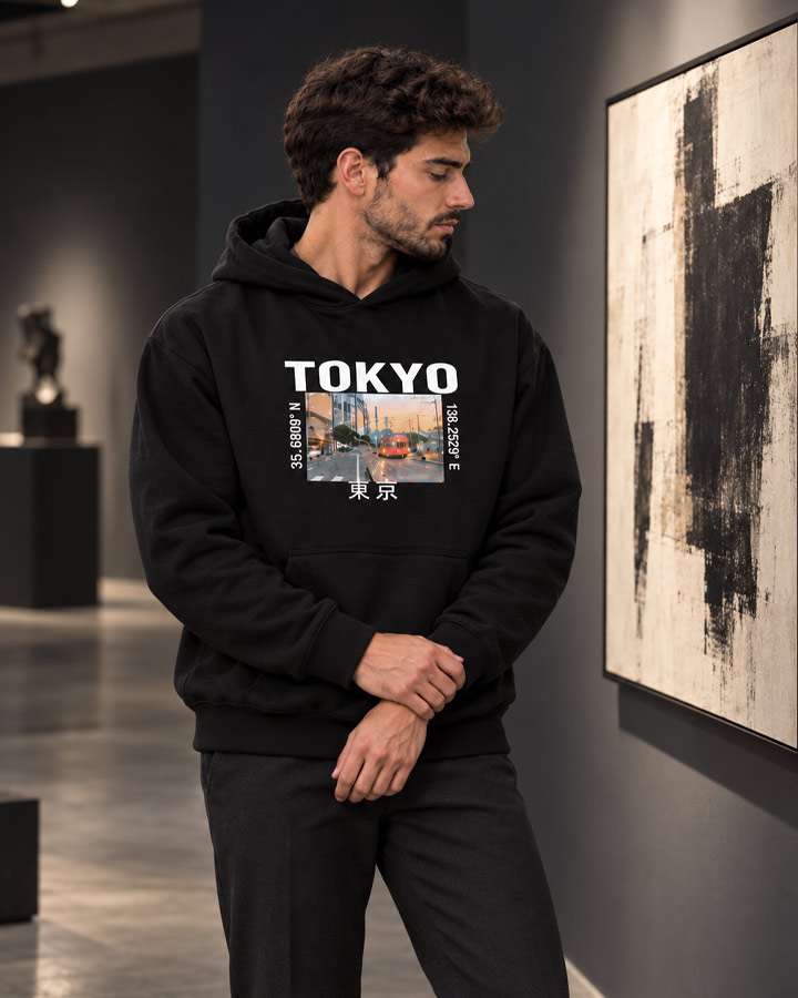 هودی مردانه مدل TOKYOکد 6631