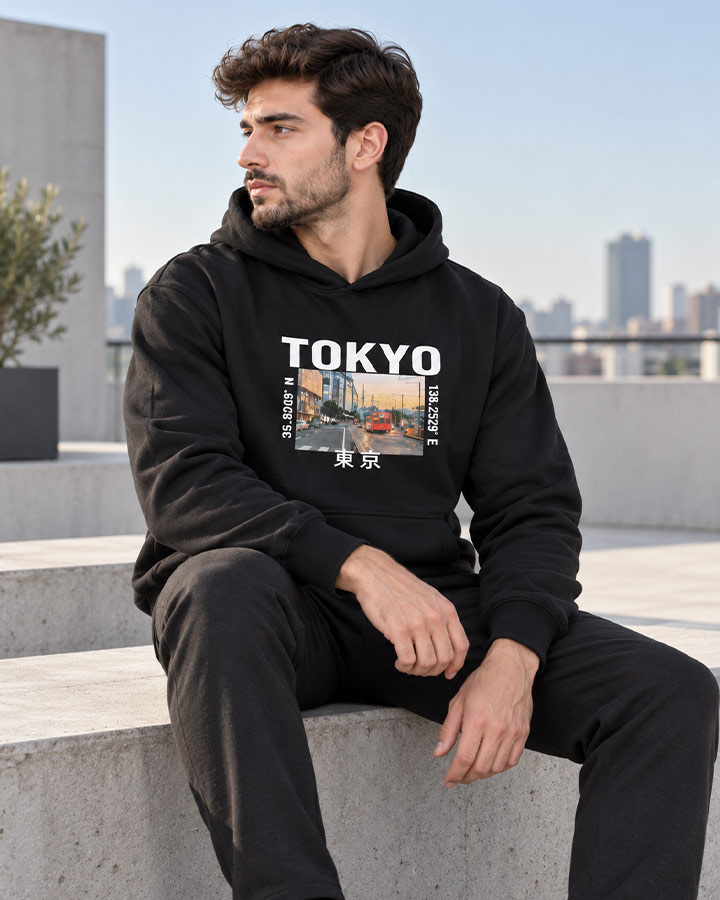 هودی مردانه مدل TOKYOکد 6631