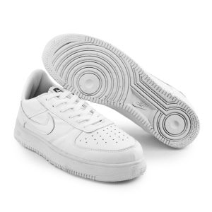 کفش مردانه روزمره چرم مصنوعی سفید Nike مدل 51399
