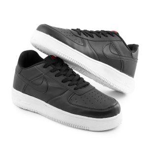 کفش مردانه روزمره چرم مصنوعی مشکی سفید Nike مدل 51398