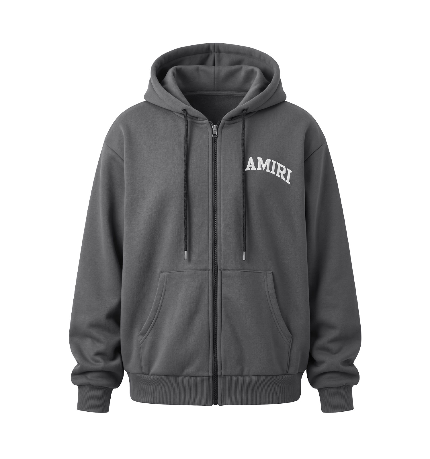 سویشرت مردانه نرمال ساده اسپان خاکستری تیره amiri مدل 51683