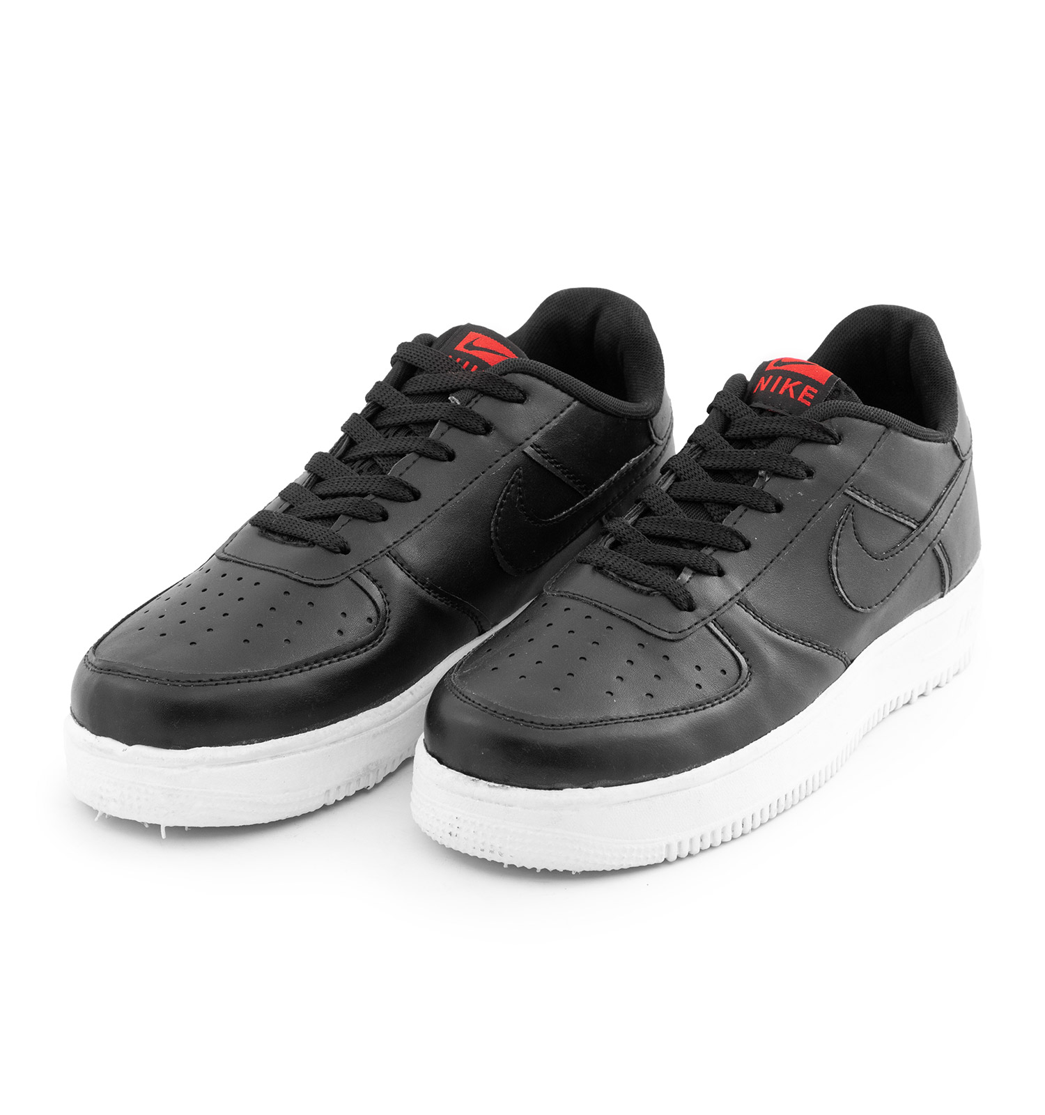 کفش مردانه روزمره چرم مصنوعی مشکی سفید Nike مدل 51398