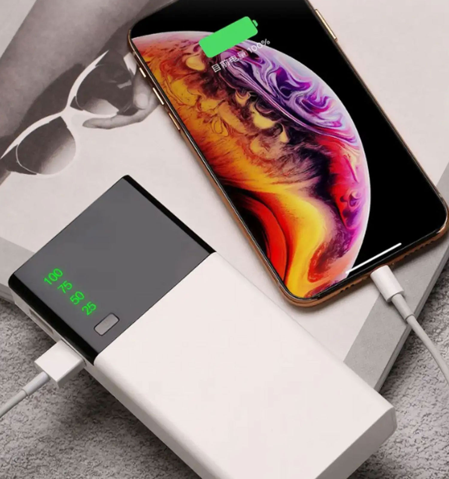 پک پاور بانک 20000 میلی آمپر Xiaomi اسپیکر بلوتوثی V 2 مدل 51632