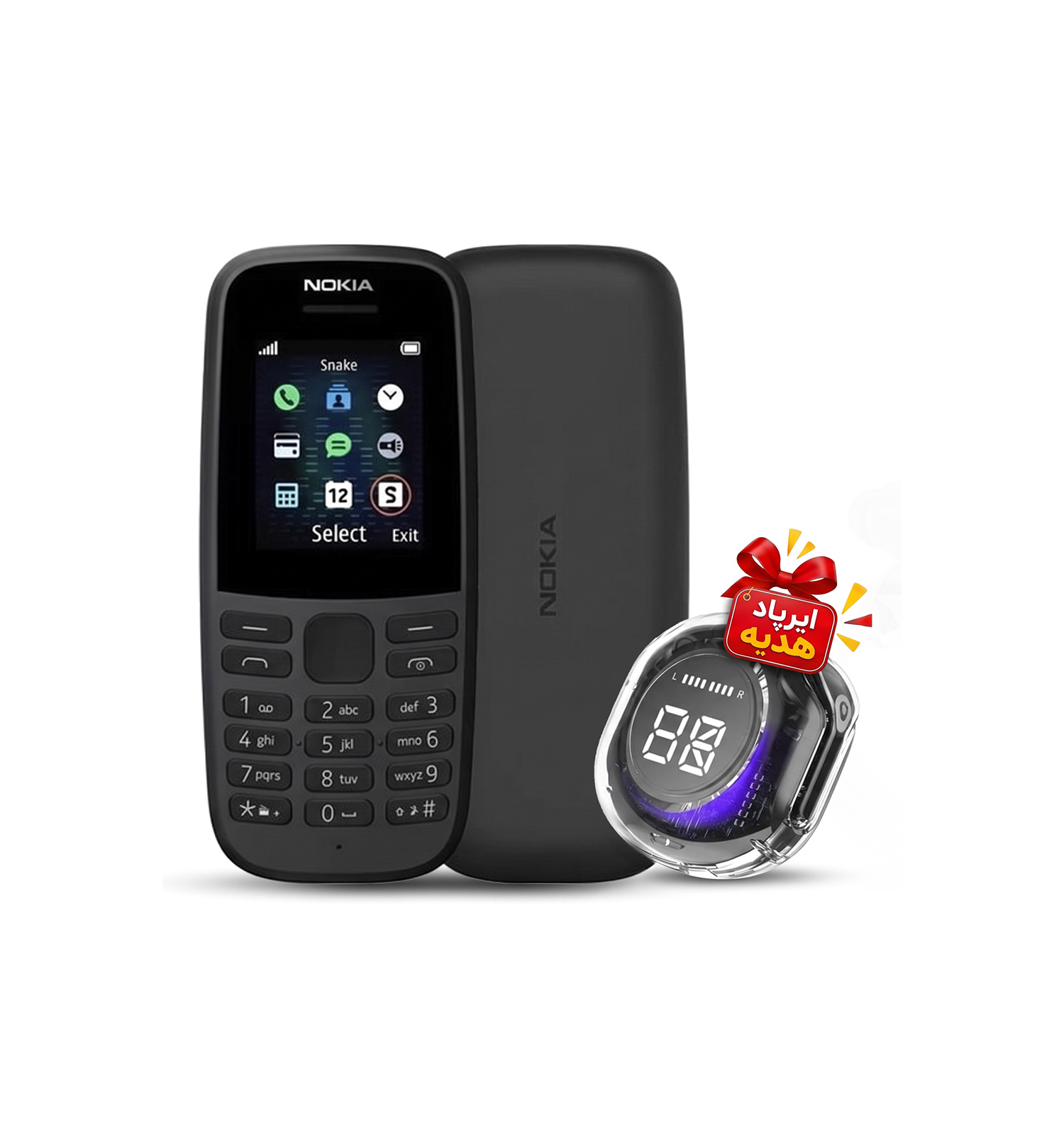 پک گوشی نوکیا 105 4g ایرپاد ultrapods pro مدل 51700