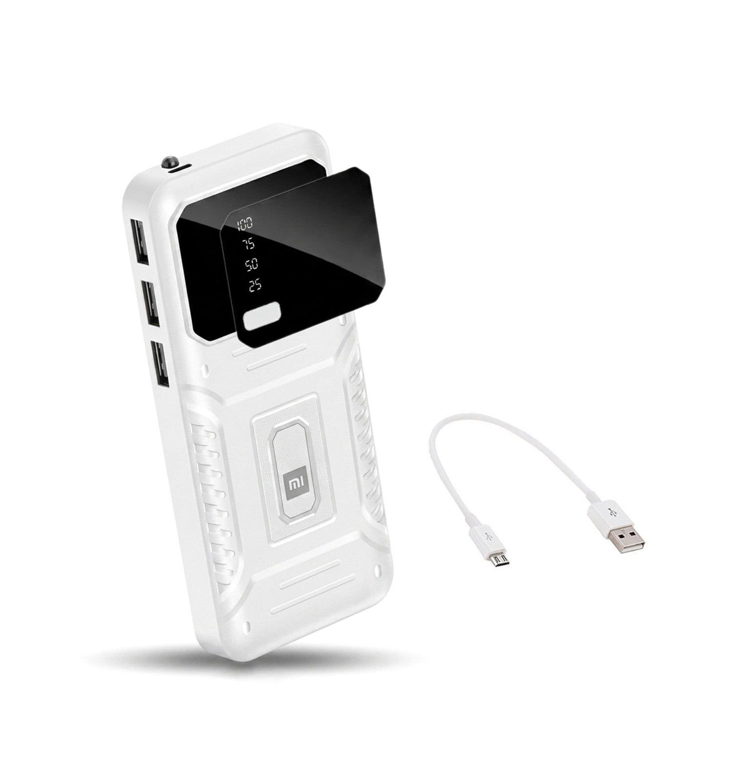 پک پاور بانک 20000 میلی آمپر Xiaomi M 10 هندزفری بلوتوثی طرح Airpods Pro مدل 51642