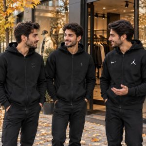 سویشرت دورس کلاهدار مردانه مارک گلدوزی مدل Adrian