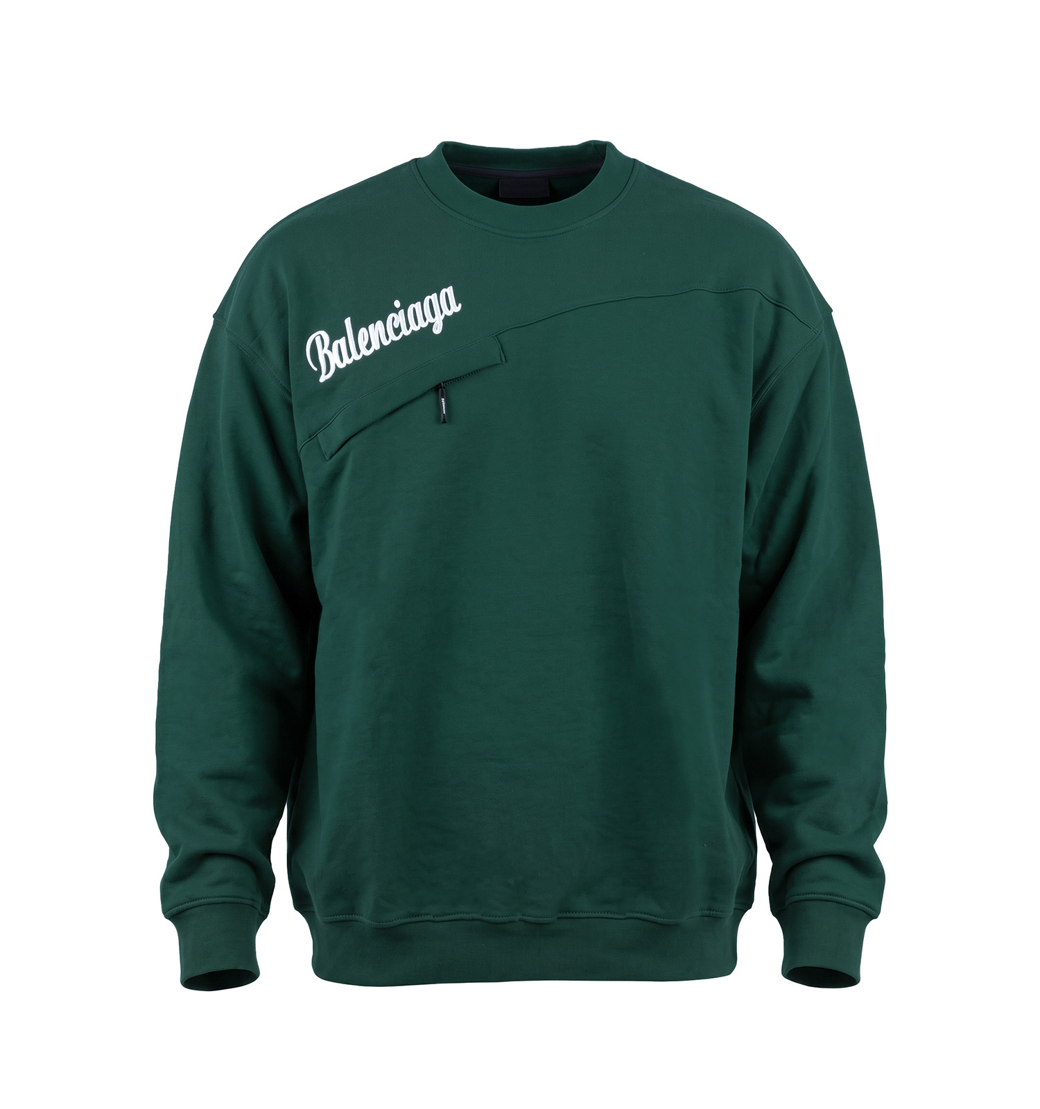 بلوز یقه گرد مردانه نرمال طرحدار دورس سه نخ پنبه سبز Balenciaga مدل 51523