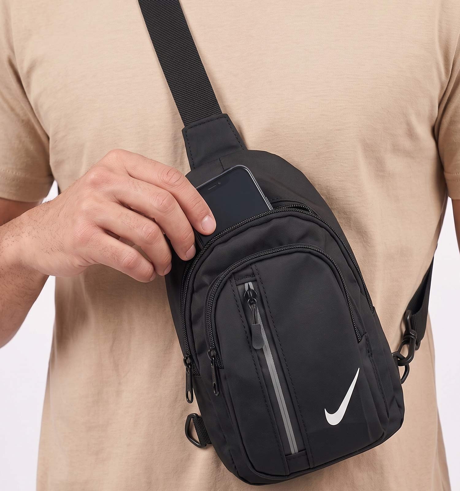 کیف دوشی بادی بگ اسپرت مشکی Nike مدل 51614