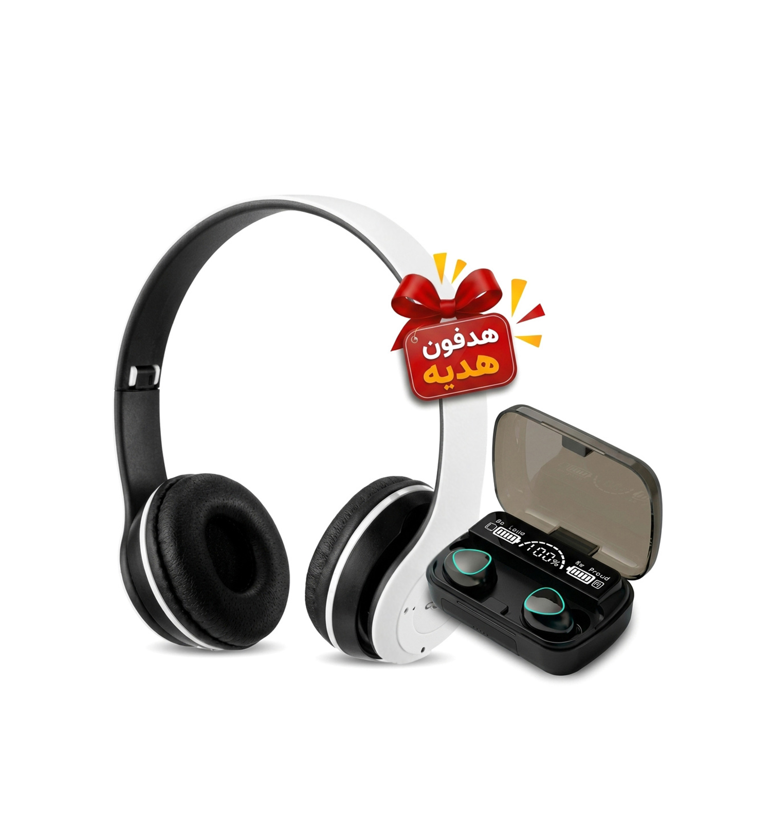 پک ایرپاد بلوتوثی newest m10 v5 3 orig هدفون بلوتوثی p47 مدل 51674