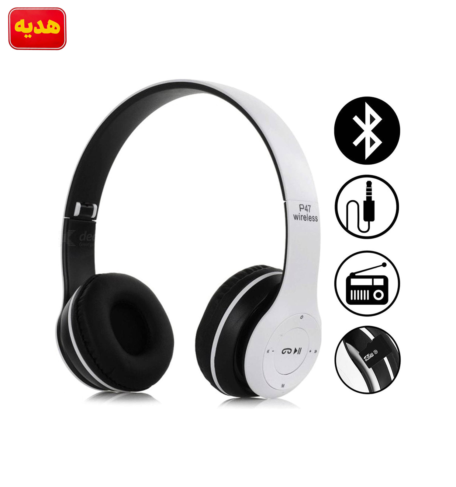 پک ایرپاد بلوتوثی newest m10 v5 3 orig هدفون بلوتوثی p47 مدل 51674