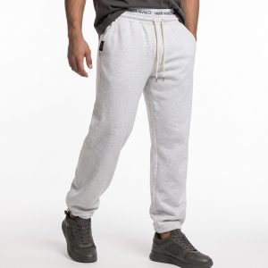 شلوار مردانه جاگر ساده دو نخ پنبه طوسی روشن CalvinKlein مدل 51501
