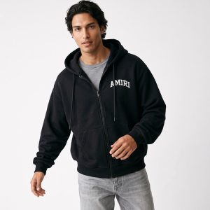 سویشرت مردانه نرمال ساده اسپان مشکی amiri مدل 51680