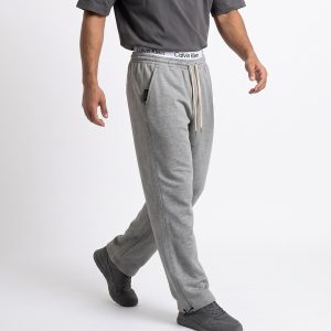 شلوار مردانه جاگر ساده دو نخ پنبه طوسی CalvinKlein مدل 51499