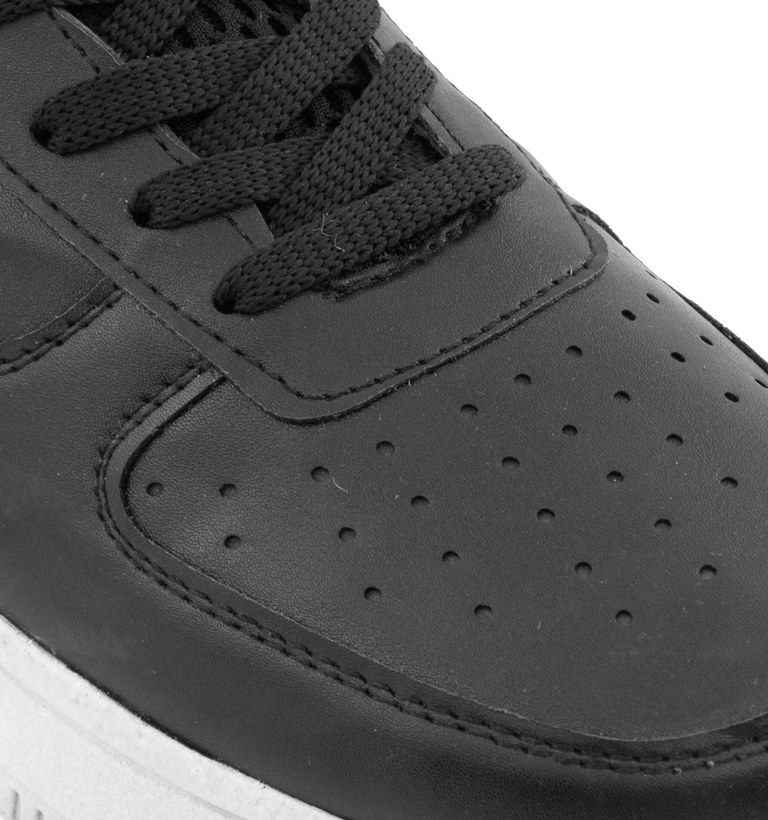 کفش مردانه روزمره چرم مصنوعی مشکی سفید Nike مدل 51398