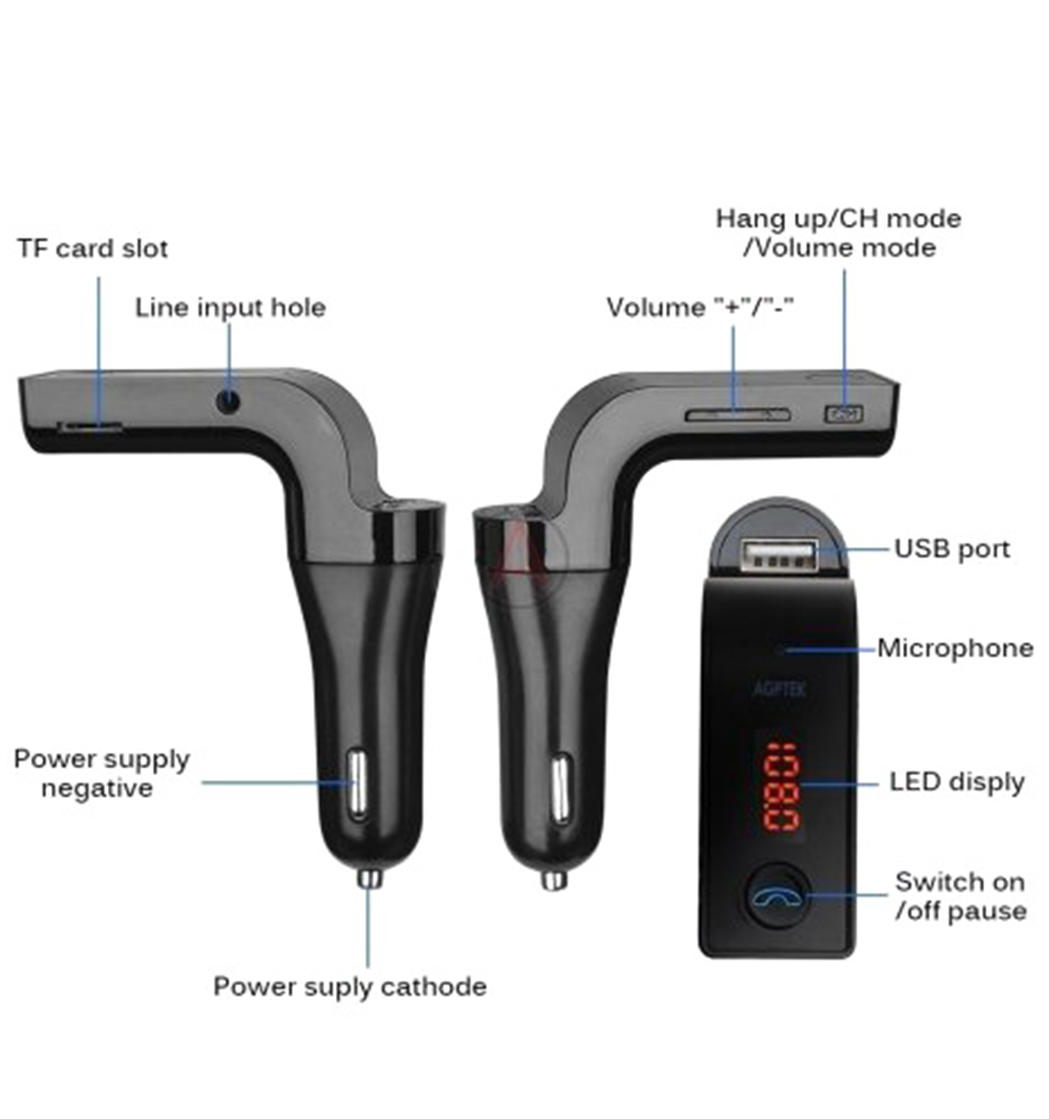 پخش کننده اف ام خودرو CAR G 7 مدل 51598