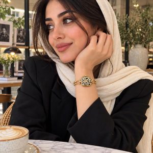 ساعت عقربه ای پلنگی مدل 4040